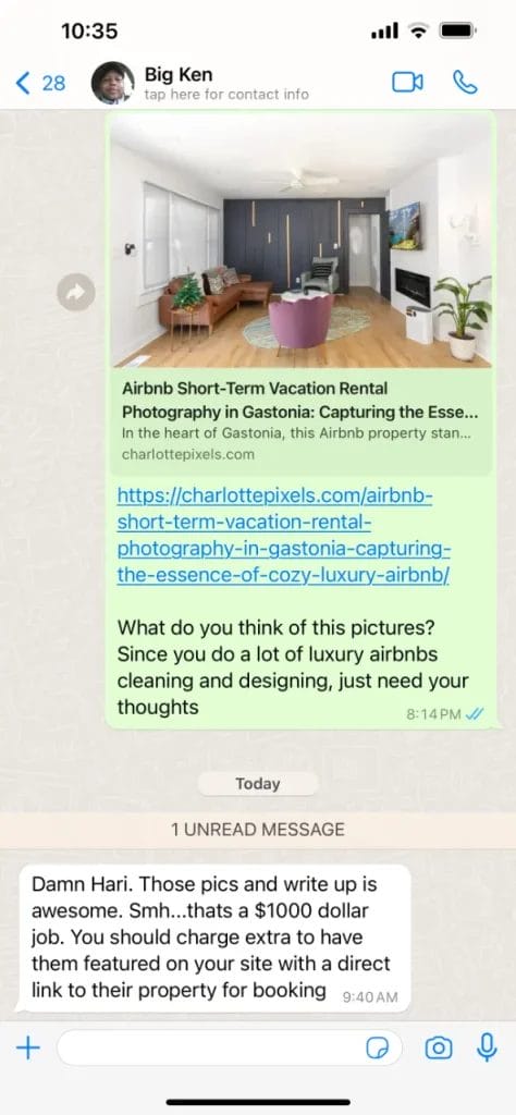 Reviews of Charlotte Pixels 2 Charlotte Pixels | AirBnB, Short Term Vacation Rental, Model Home Photographer
